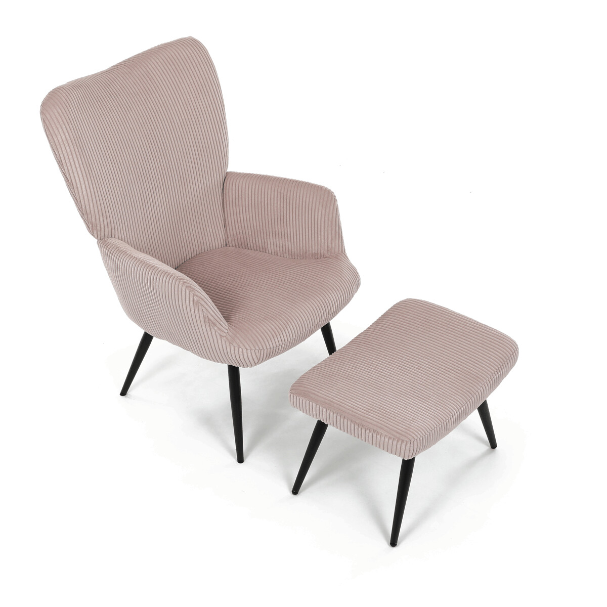 Relaxačné kreslo s podnožou AK-L7285 Sivomodrá
