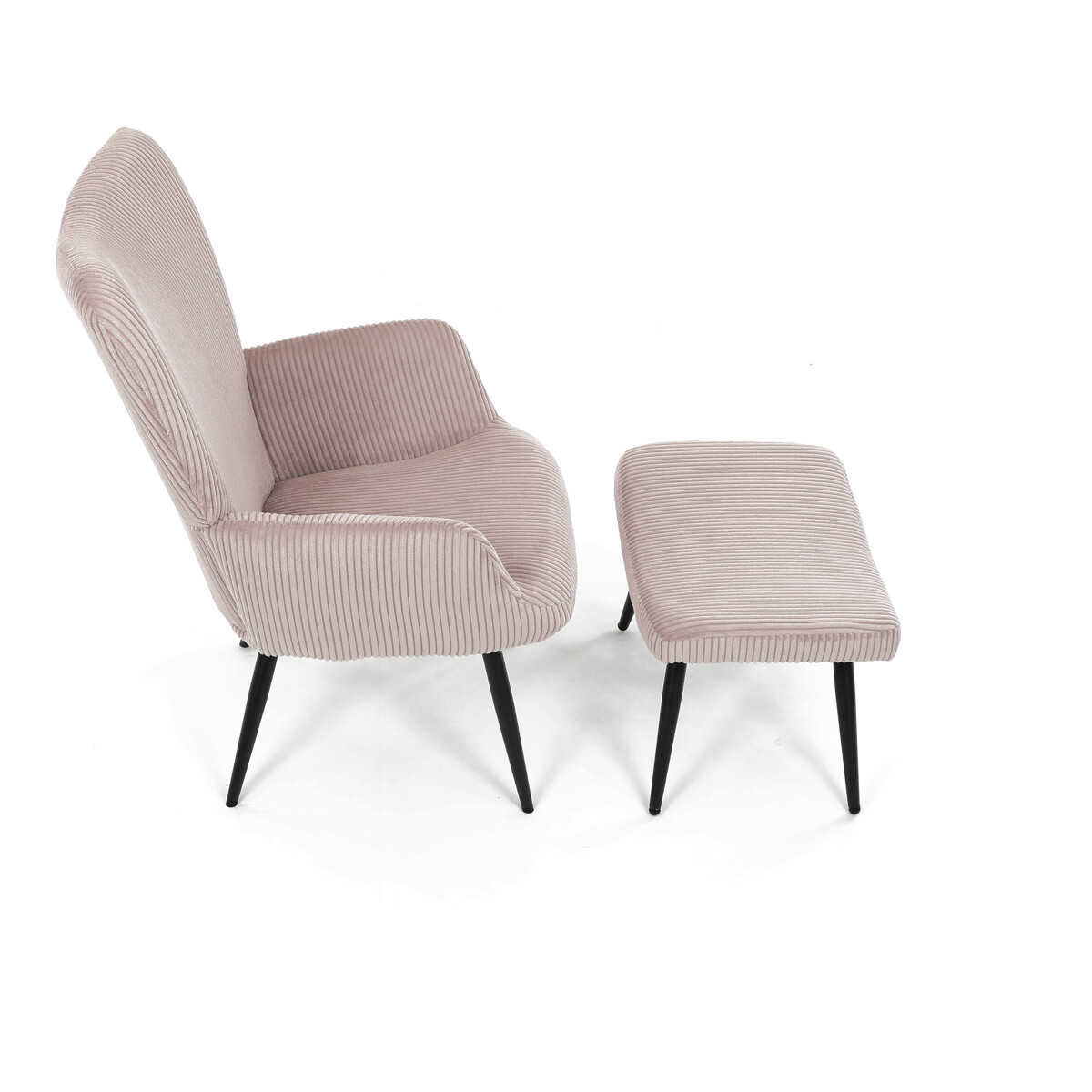 Relaxačné kreslo s podnožou AK-L7285 Sivomodrá