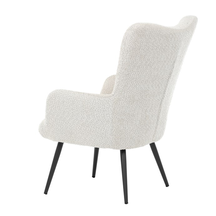 Kreslo ušiak, béžová látka, AK-W1206 CRM2