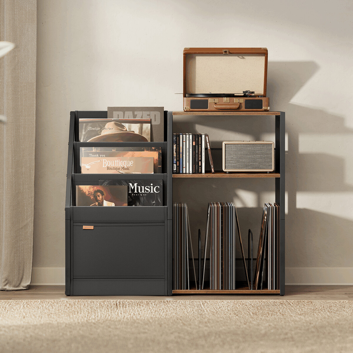 Stolek na gramofon a LP desky, mdf, old wood, OLW AKF-E10 Autronic (foto 8)