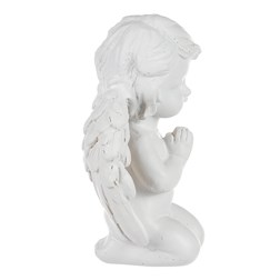 Andílek modlící se - figurka z polyresinu, barva bílá.