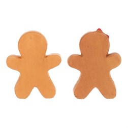 Perníkový panáček z terakoty - největší, mix 2 druhů, cena za 1 ks.