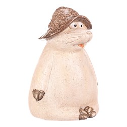 Krtek s kloboukem - zahradní dekorace, magnesium