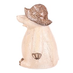 Krtek s kloboukem - zahradní dekorace, magnesium