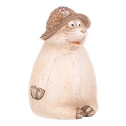 Krtek s kloboukem - zahradní dekorace, magnesium