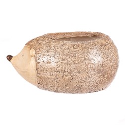 Ježek - zahradní dekorace, obal na květiny, magnesium