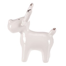 Sob keramický, bílo-zlatý.