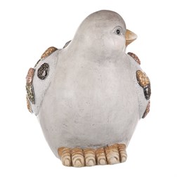 obal na květiny z magnezia - ptáček.