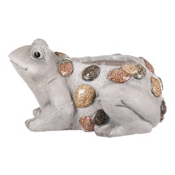 obal na květiny z magnezia - žába.