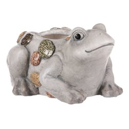 obal na květiny z magnezia - žába.