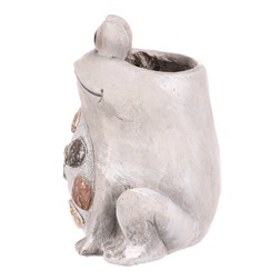 Žába - obal na květiny, s kamínky, magnesium