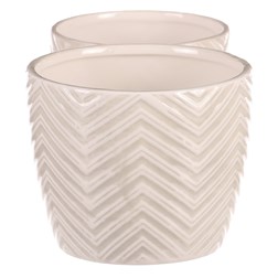 Keramický obal na květiny, cena za sadu 2ks.