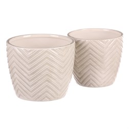 Keramický obal na květiny, cena za sadu 2ks.