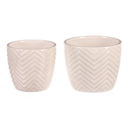 Keramický obal na květiny, cena za sadu 2ks.