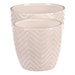 Keramický obal na květiny, cena za sadu 2ks.