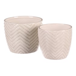 Keramický obal na květiny, cena za sadu 2ks.