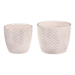 Keramický obal na květiny, cena za sadu 2ks.