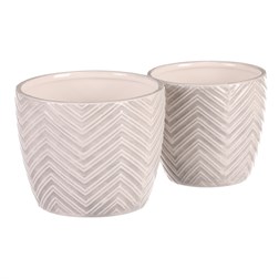 Keramický obal na květiny, cena za sadu 2ks.