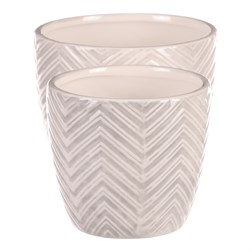 Keramický obal na květiny, cena za sadu 2ks.