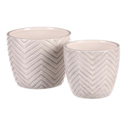 Keramický obal na květiny, cena za sadu 2ks.