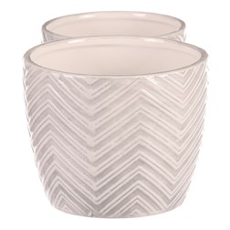 Keramický obal na květiny, cena za sadu 2ks.