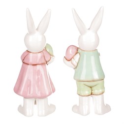 Zajíc a zaječice z keramiky, mix 4 druhů. Cena za 1ks.