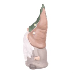 Trpaslík s lucernou, mix 2 barev, keramika.