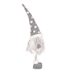 Skřítek s LED světlem, látková dekorace.