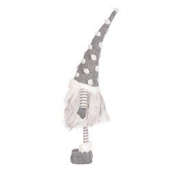 Skřítek s LED světlem, látková dekorace.