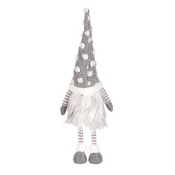 Skřítek s LED světlem, látková dekorace.