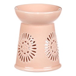 Aroma lampa s motivem sedmikrásky, meruňková barva, porcelán.