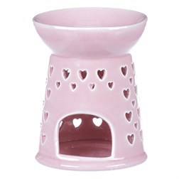 Aroma lampa, porcelánová. Růžová barva.