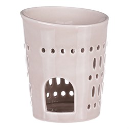 Aroma lampa, porcelánová. Krémová barva.