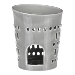 Aroma lampa, porcelánová. Šedivá barva.