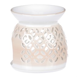 Aroma lampa, porcelánová. Krémová barva.