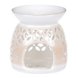 Aroma lampa, porcelánová. Krémová barva.