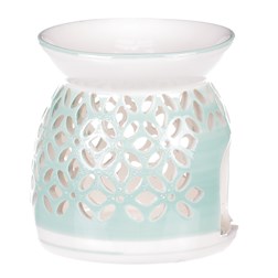 Aroma lampa, porcelánová. Zelená barva.