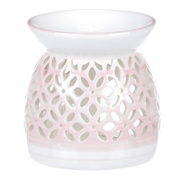 Aroma lampa, porcelánová. Růžová barva.