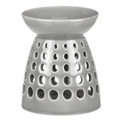 Aroma lampa, porcelánová. Šedivá barva.
