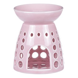 Aroma lampa, porcelánová. Růžová barva.