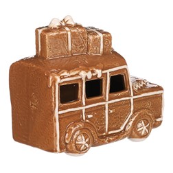 Perníkové autíčko s dárky - LED osvětlení, keramika