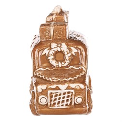 Perníkové autíčko s dárky - LED osvětlení, keramika