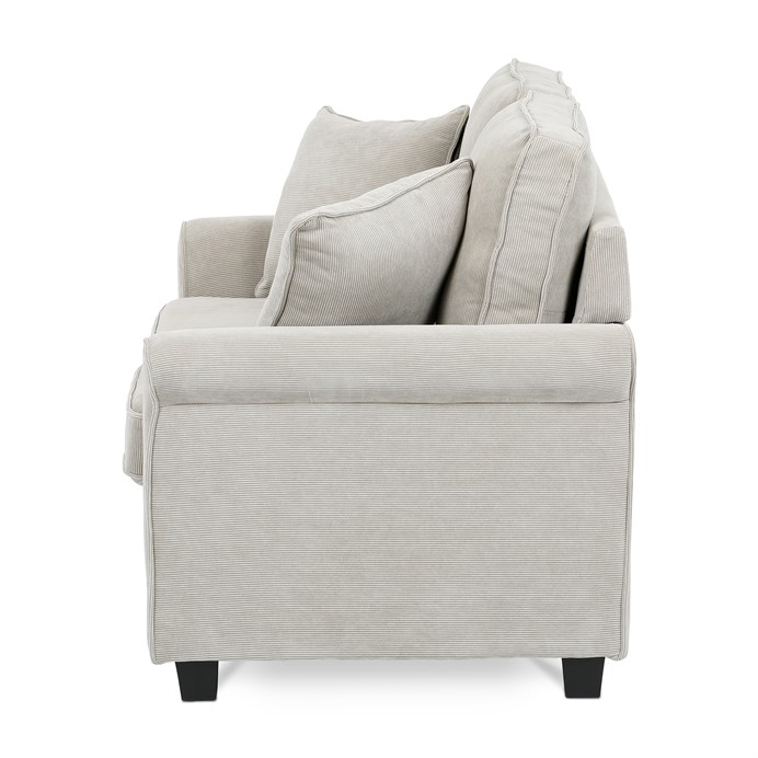 Dvojmiestna pohovka, béžová, menčestrová látka, ASB-4170 BGE2