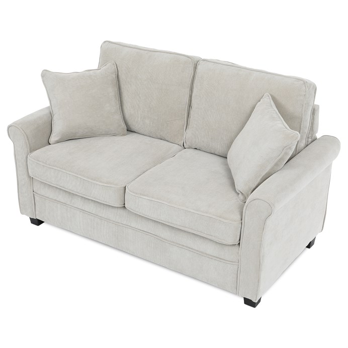 Dvojmiestna pohovka, béžová, menčestrová látka, ASB-4170 BGE2