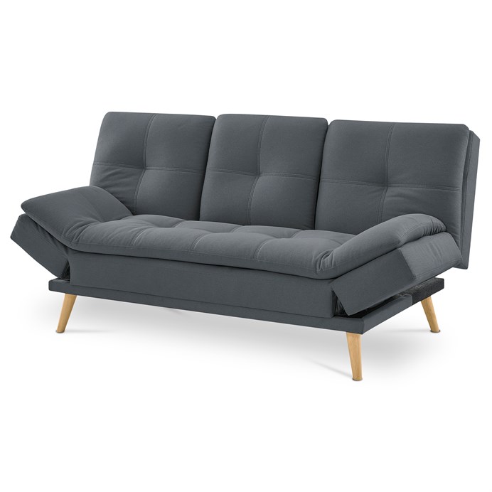 Trojmiestna pohovka, sivá, látka, ASB-4720 GREY2