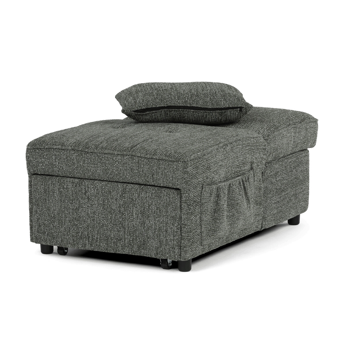 Rozkladacie kreslo látka ASB-C3210 Sivá