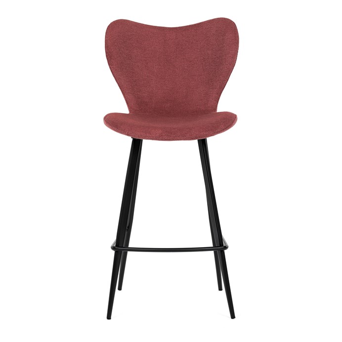 Barová stolička, červená, látka, AUB-1068 RED2