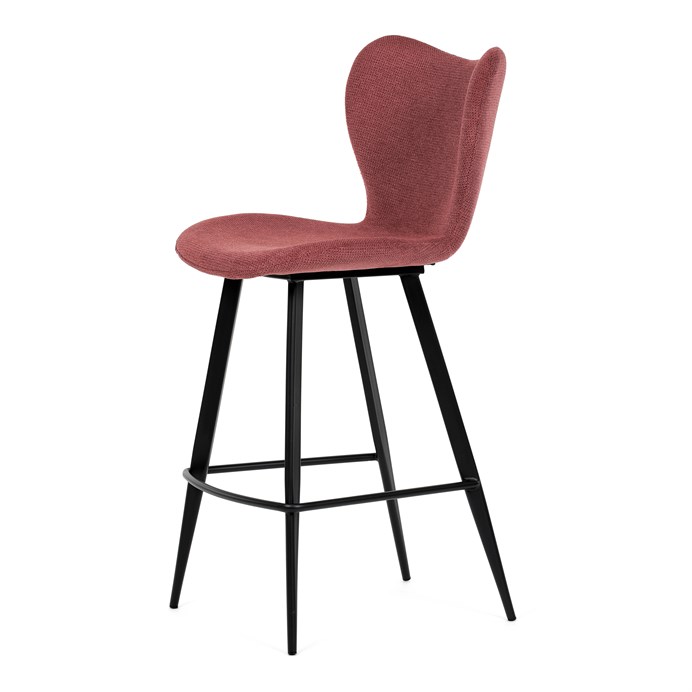 Barová stolička, červená, látka, AUB-1068 RED2