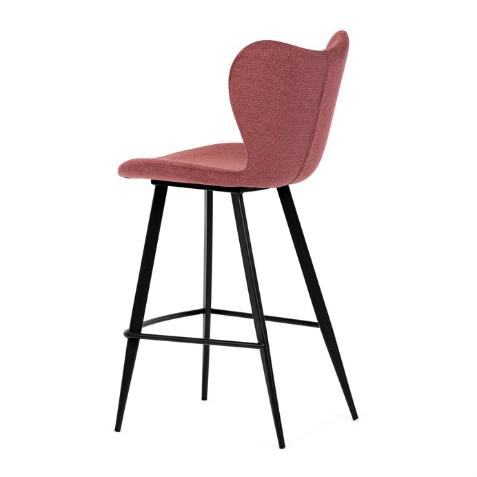 Barová stolička, červená, látka, AUB-1068 RED2