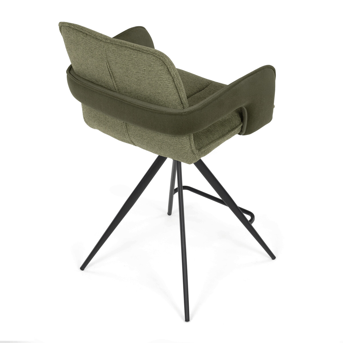 Barová stolička látka/kov AUB-F1146 Krémová
